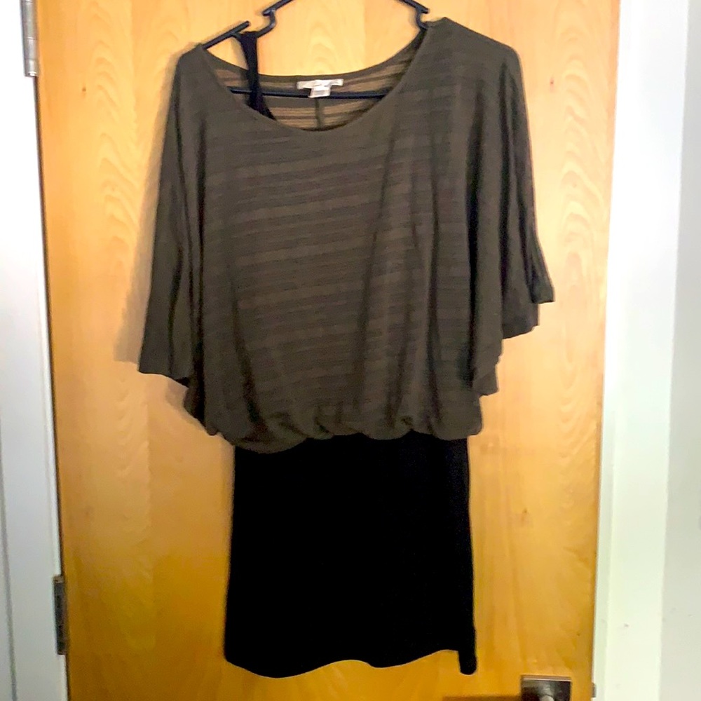 Black/Green Dress. Green top is attached.
